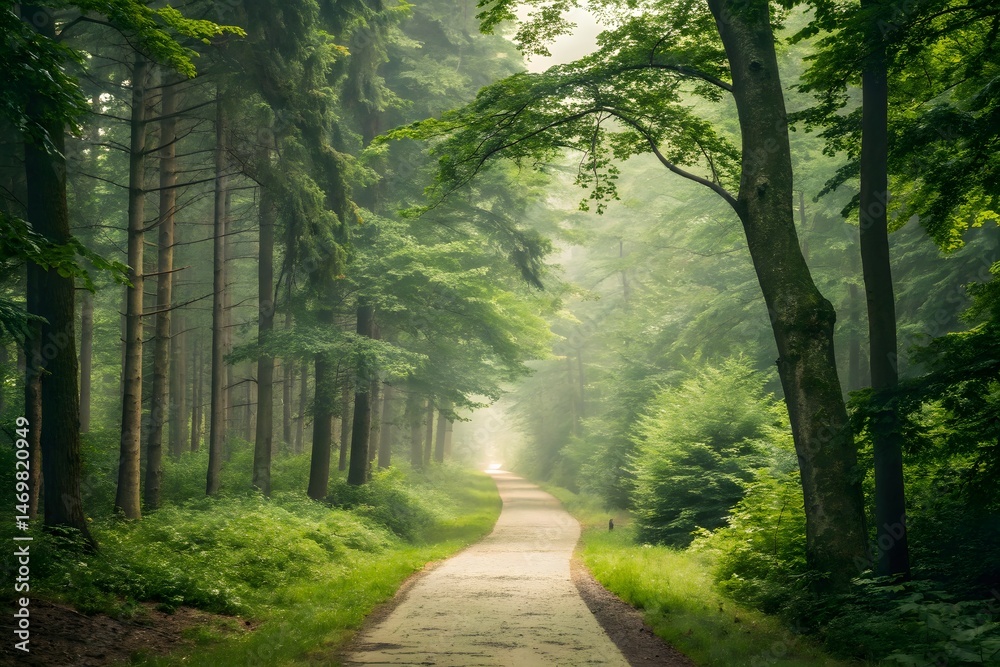 Obraz premium road in the forest