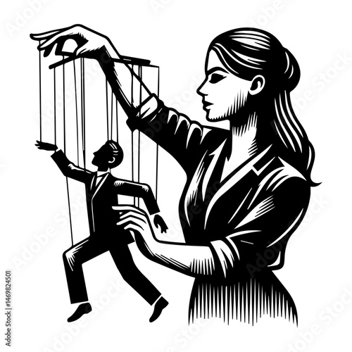 silhouette of a Puppet Master