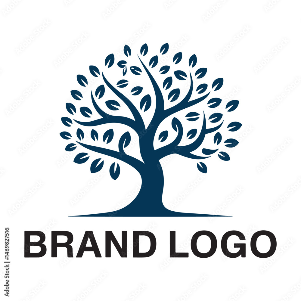 Obraz premium Tree Logo Design Vector 