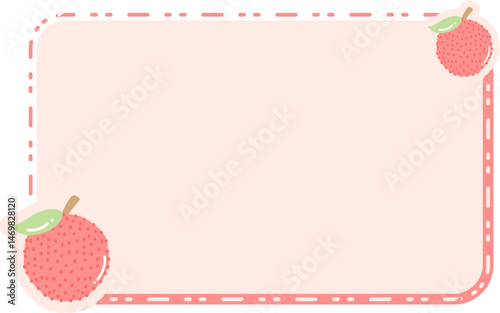 Cute Fruit Frame Background Text Box
