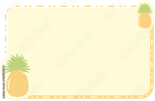 Cute Fruit Frame Background Text Box