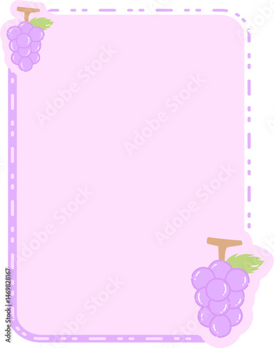 Cute Fruit Frame Background Text Box