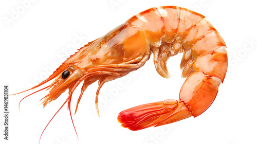 Wallpaper Mural Fresh Shrimp Isolated on Transparent Background for Culinary Designs and Seafood Presentations Torontodigital.ca