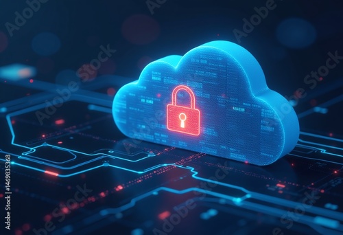 Cloud security with firewall protection and encrypted data transmission to prevent data breaches