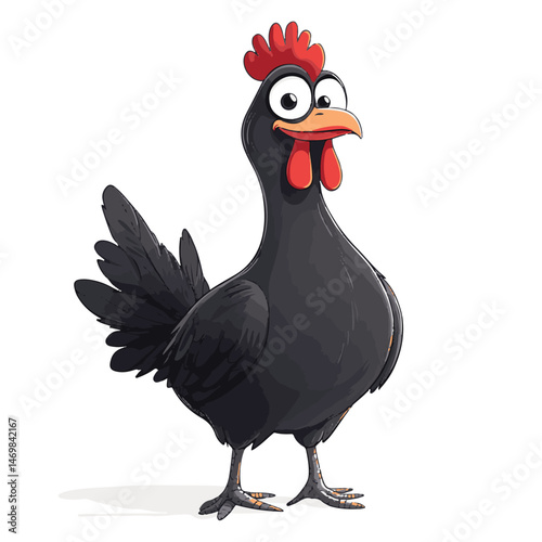rooster isolated on white background