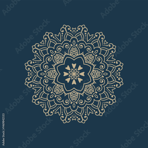 Decorative mandala design vintage background