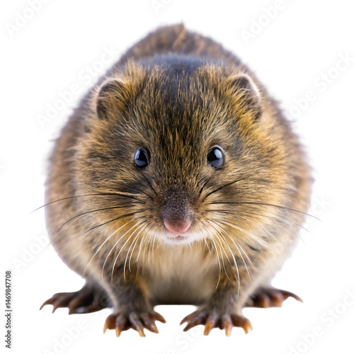 Water vole isolated on transparent background