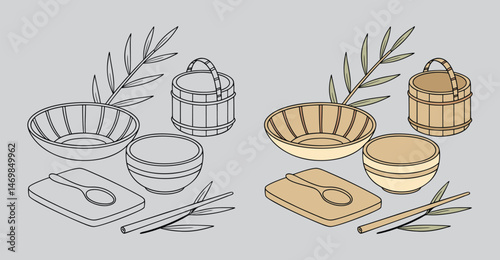 Bamboo Natural Serveware – Eco-Friendly & Stylish Serving Dishes for Sustainable Living, bamboo serveware, bamboo serving set, natural bamboo dishes, eco friendly serveware, bamboo salad bowl. 