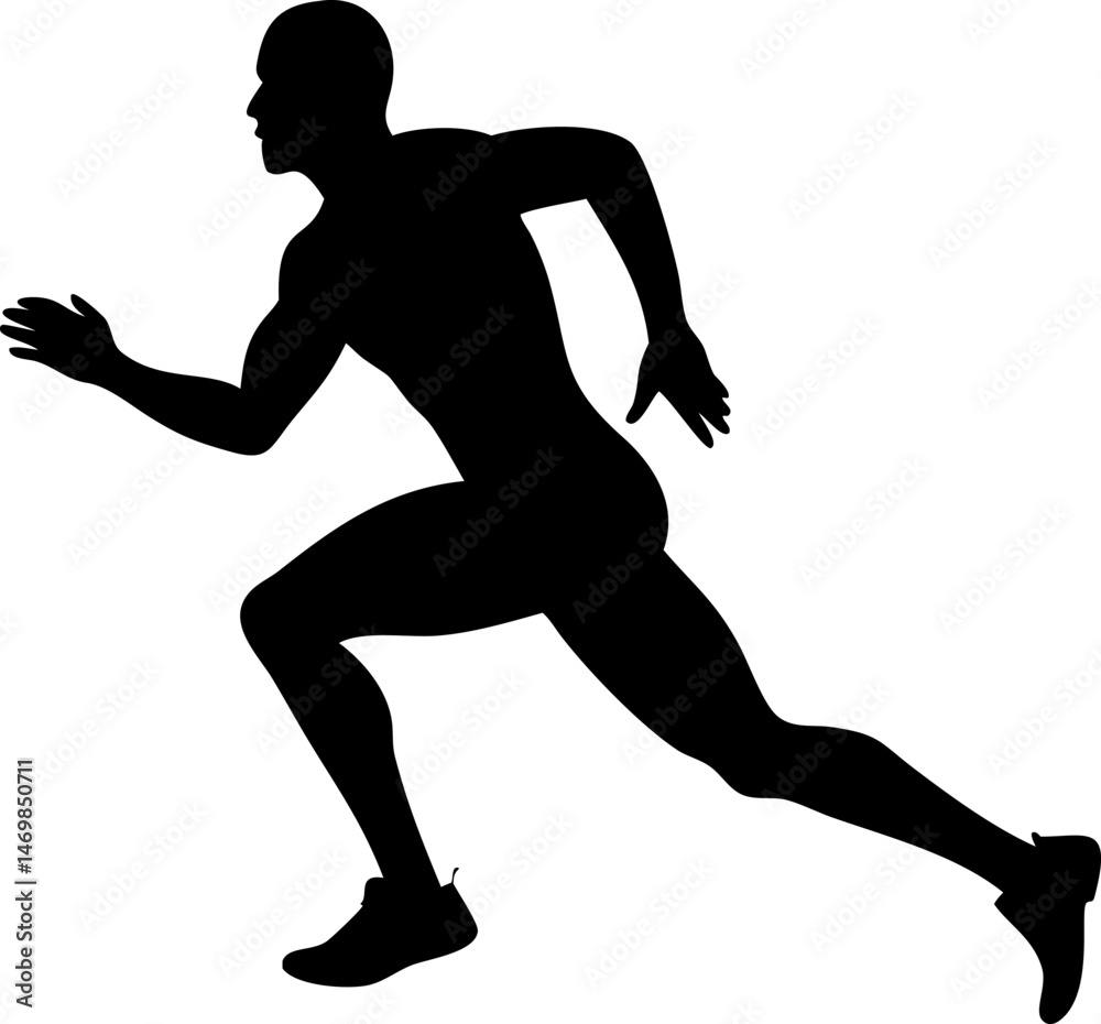 silhouette of a running man black and white high.eps silhouette of a running man black and white high.eps