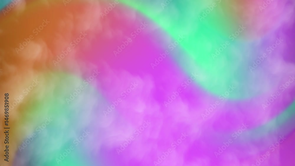 Overlay smoke on an abstract background with green, blue, and purple hues, suitable for dynamic and vibrant graphic designs. Vibrant, abstract overlay with colorful smoke effects for graphic design pr