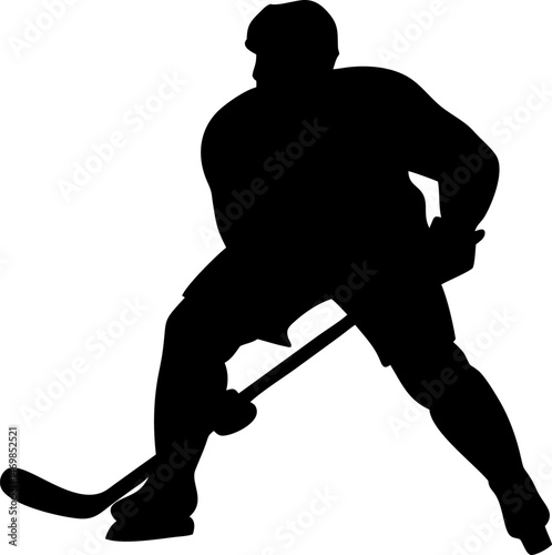 ice hockey player  athlete  sports  silhouette  bl (1).eps