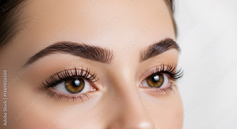 Fototapeta premium Perfectly Shaped Eyebrows Enhance Your Beauty with Professional Brow Shaping Techniques