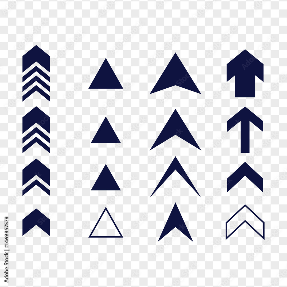 Directional arrow signs or icons set design collection Directional arrow signs or icons set design collection