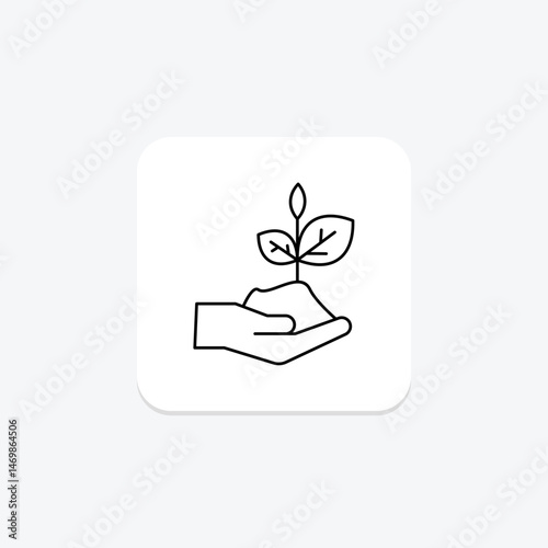 Soil In Hand, vector, pixel perfect, illustrator file