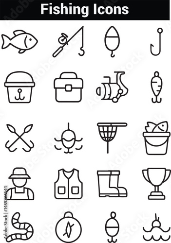 Collection of Fishing Icons