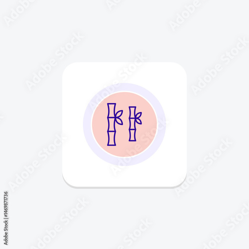 Sugarcane Rows, vector, pixel perfect, illustrator file