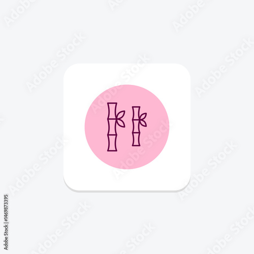 Sugarcane Rows, vector, pixel perfect, illustrator file