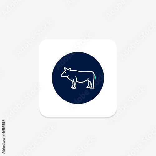 Cattle Beside Field, vector, pixel perfect, illustrator file