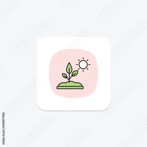 Sunlit Plantation, vector, pixel perfect, illustrator file