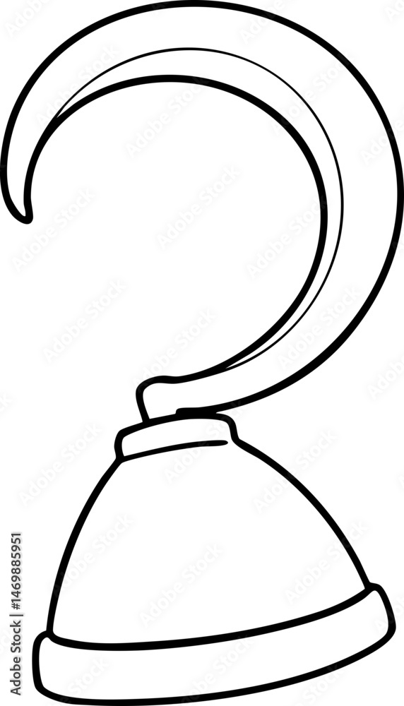Fototapeta premium pirate hook illustration