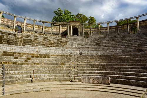 Roman theatre, guelma, algeria photo