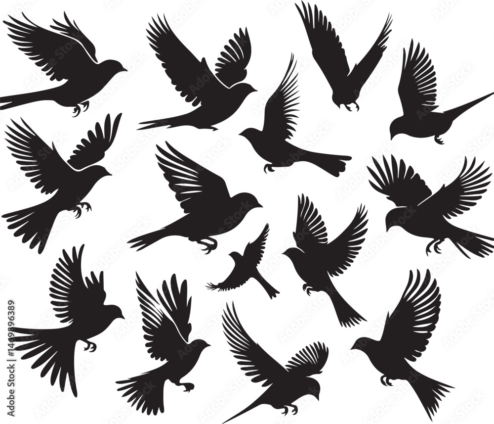 Obraz premium set of vector birds