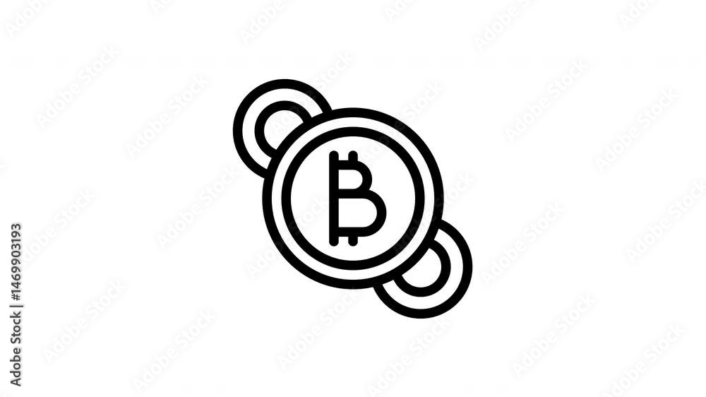 Bitcoin animated icon