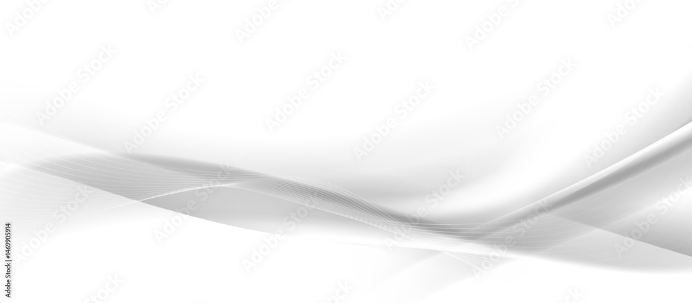 Smooth white abstract background with flowing curved lines Smooth white abstract background with flowing curved lines