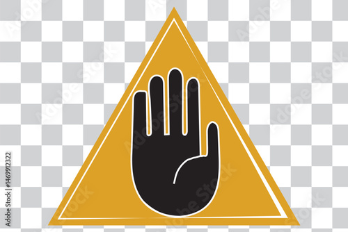 Hand icon set, hand vector sign, palm, stop hand concept eps 10