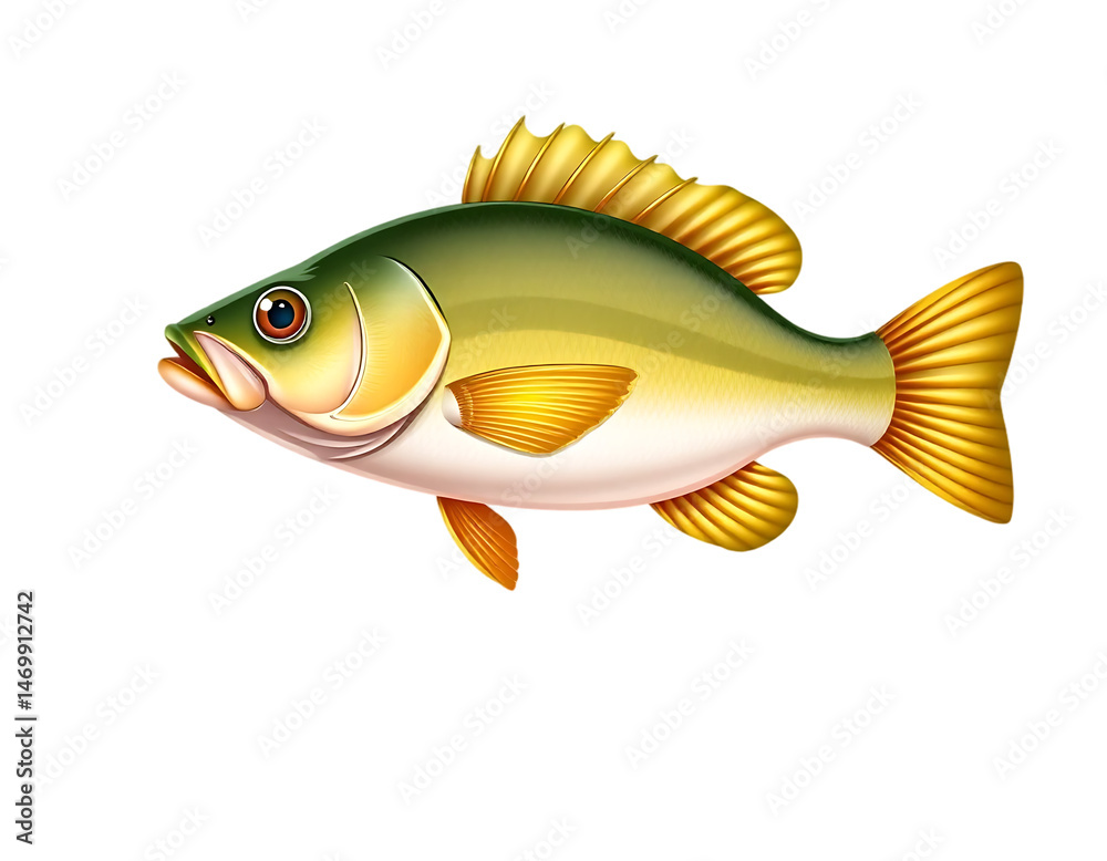 Fototapeta premium Realistic illustration of a fish
