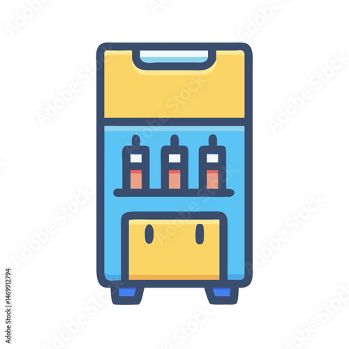 Drink Cooler Machine Beverage Icon Design