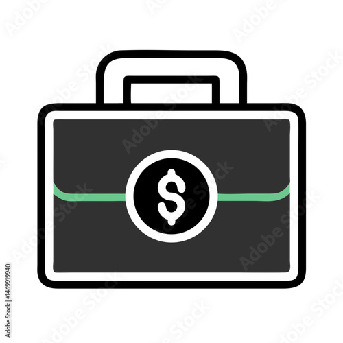 Finance Briefcase Business Wallet Icon Design