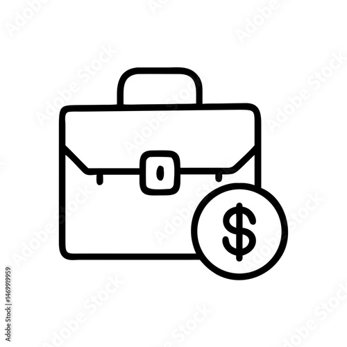 Finance Briefcase Business Wallet Icon Design