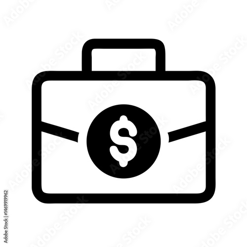 Finance Briefcase Business Wallet Icon Design