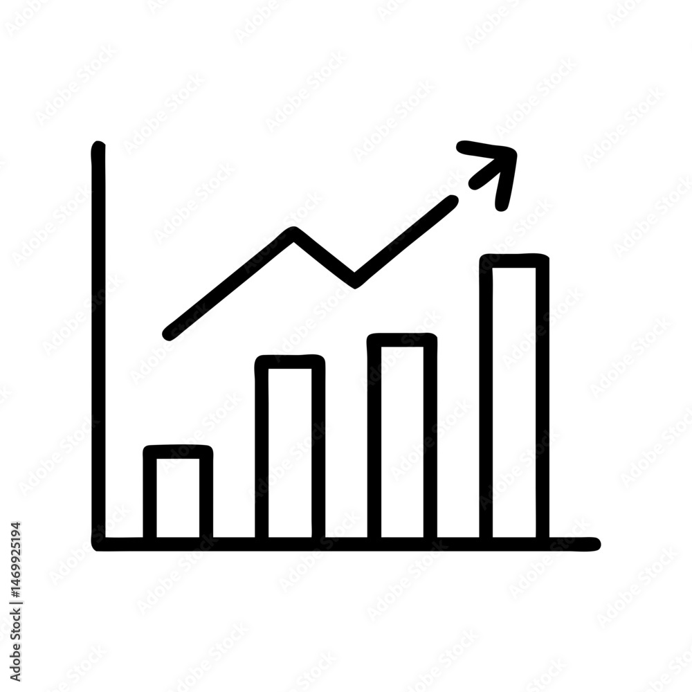 Growth Bar Chart Business Data Icon Design Growth Bar Chart Business Data Icon Design