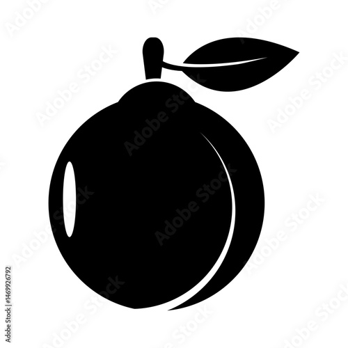 guava black background illustration