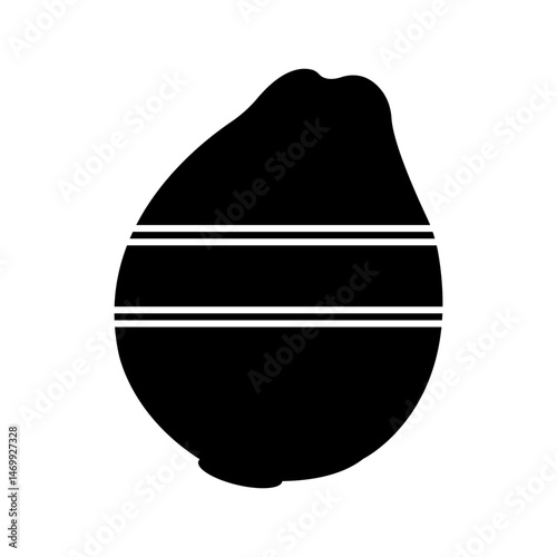 guava black background illustration