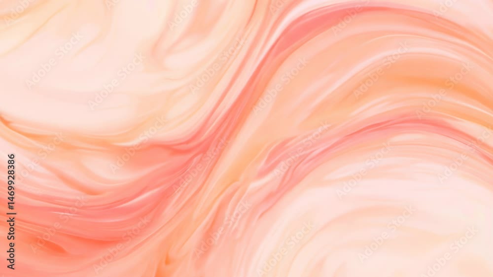 Soft pastel pink and peach colors slowly merging in fluid motion with delicate gradients. Concept of calm and minimal visual elegance Soft pastel pink and peach colors slowly merging in fluid motion with delicate gradients. Concept of calm and minimal visual elegance