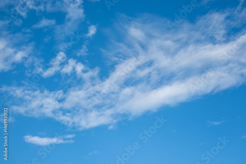 Blue sky with cloud for natural background