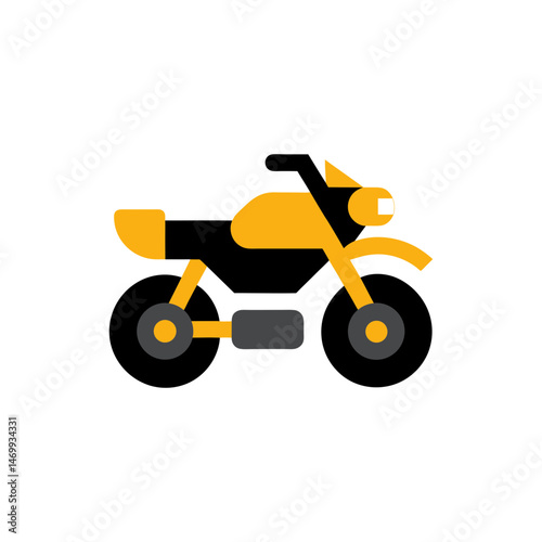 Motorcycle Vector Illustration for Biker and Racing Designs
