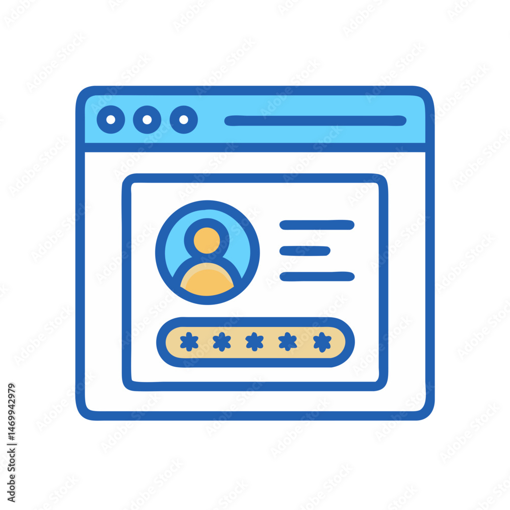 Login Password Screen Icon Design Login Password Screen Icon Design