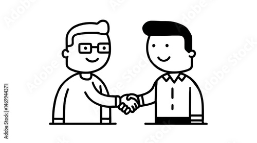 Two men shaking hands