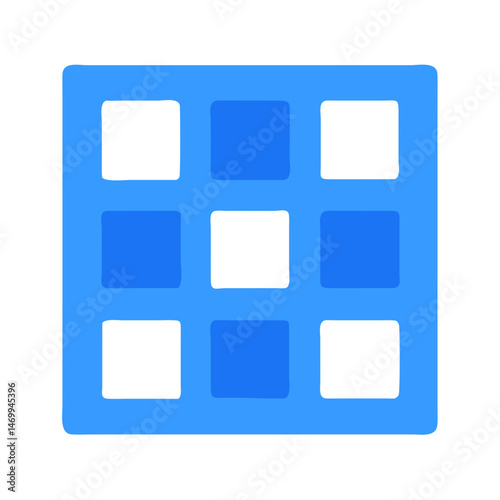 Video Thumbnail Grid Icon Design