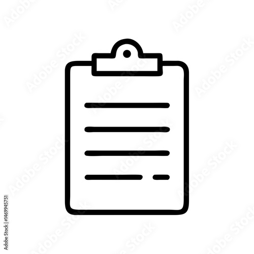 Clipboard Script Notes Icon Design