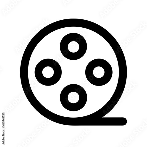 Film Reel Disc Icon Design