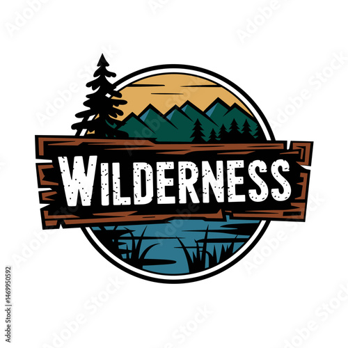 Vintage Retro Vector Adventure Logo, Badge Logo, Hiking Logo, Wilderness Logo