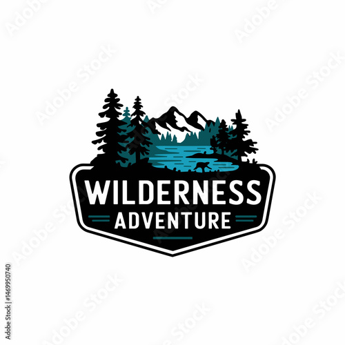 Vintage Retro Vector Adventure Logo, Badge Logo, Hiking Logo, Wilderness Logo