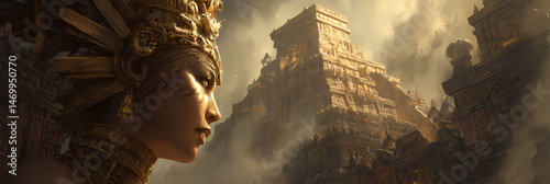 Anime Fantasy Illustration of an Epic God – Celestial Power and Light