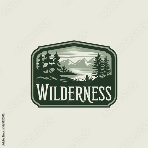 Vintage Retro Vector Adventure Logo, Badge Logo, Hiking Logo, Wilderness Logo
