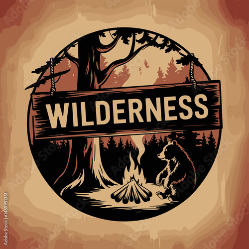 Vintage Retro Vector Adventure Logo, Badge Logo, Hiking Logo, Wilderness Logo